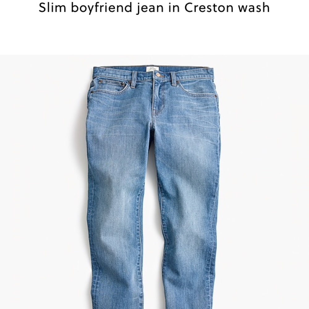 J. Crew slim boy jean Crestor wash